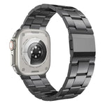 Norman 錶扣三節不鏽鋼錶帶，適用於 Apple Watch 46mm / 49mm / 45mm / 44mm