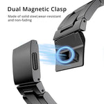 Norman 錶扣三節不鏽鋼錶帶，適用於 Apple Watch 46mm / 49mm / 45mm / 44mm