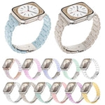 小腰菱形三珠樹脂錶帶，適用於 Apple Watch 46mm / 49mm / 45mm / 44mm，適用於 Apple Watch 42mm / 41mm / 40mm / 38mm