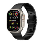 蝴蝶扣單珠鈦合金錶帶，適用於 Apple Watch 46mm / 49mm / 45mm / 44mm