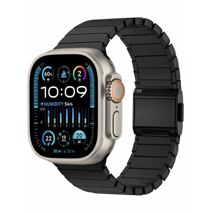竹節 Norman 錶扣純鈦錶帶，適用於 Apple Watch 46mm / 49mm / 45mm / 44mm