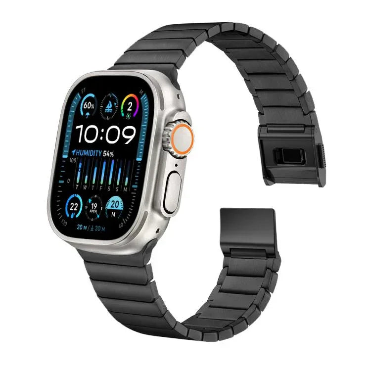 竹節 Norman 錶扣純鈦錶帶，適用於 Apple Watch 46mm / 49mm / 45mm / 44mm