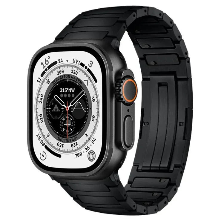 一體成型 I 形快拆鈦合金錶帶，適用於 Apple Watch 46mm / 49mm / 45mm / 44mm
