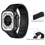 一體成型 I 形快拆鈦合金錶帶，適用於 Apple Watch 46mm / 49mm / 45mm / 44mm