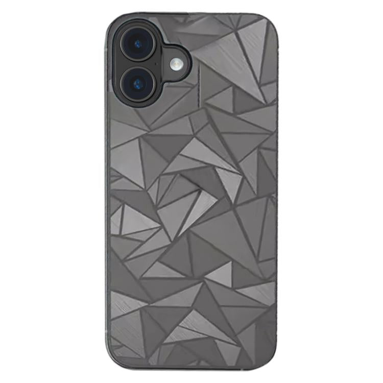 菱形圖案磨砂手機背膜，適用於iPhone 16，適用於iPhone 14