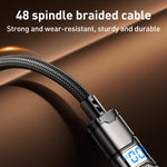 REMAX C01-AL 3A USB 對 8 Pin 尼龍編織數據線，長度：1.2米，USB 對 8 Pin
