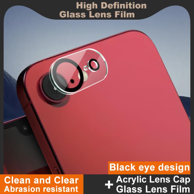 IMAK 高清一體化後置相機鏡頭玻璃膜，黑眼設計，適用於 iPhone 16e / 17e，適用於 iPhone 17 Pro Max，適用於 iPhone 17 Pro，適用於 iPhone 17，適用於 iPhone Air