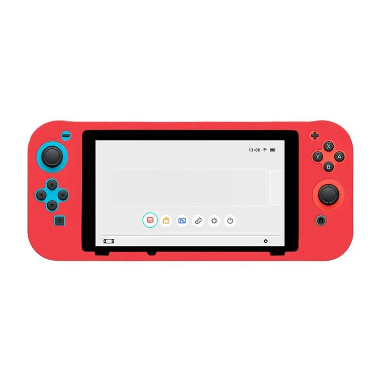 遊戲主機純色矽膠全包保護套，適用任天堂Switch