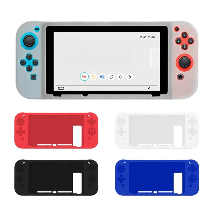 遊戲主機純色矽膠全包保護套，適用任天堂Switch