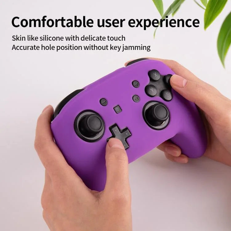 遊戲手把純色矽膠保護套，適用任天堂Switch Pro
