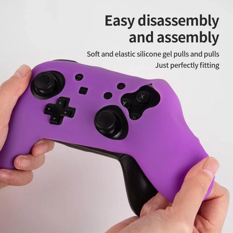 遊戲手把純色矽膠保護套，適用任天堂Switch Pro