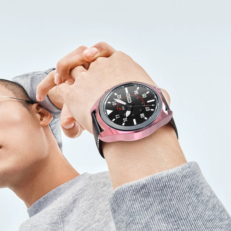 電鍍鏤空半包 TPU 保護殼，適用於 Samsung Galaxy Watch 3 41mm，適用於 Samsung Galaxy Watch 3 45mm