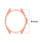 電鍍鏤空半包 TPU 保護殼，適用於 Samsung Galaxy Watch 3 41mm，適用於 Samsung Galaxy Watch 3 45mm
