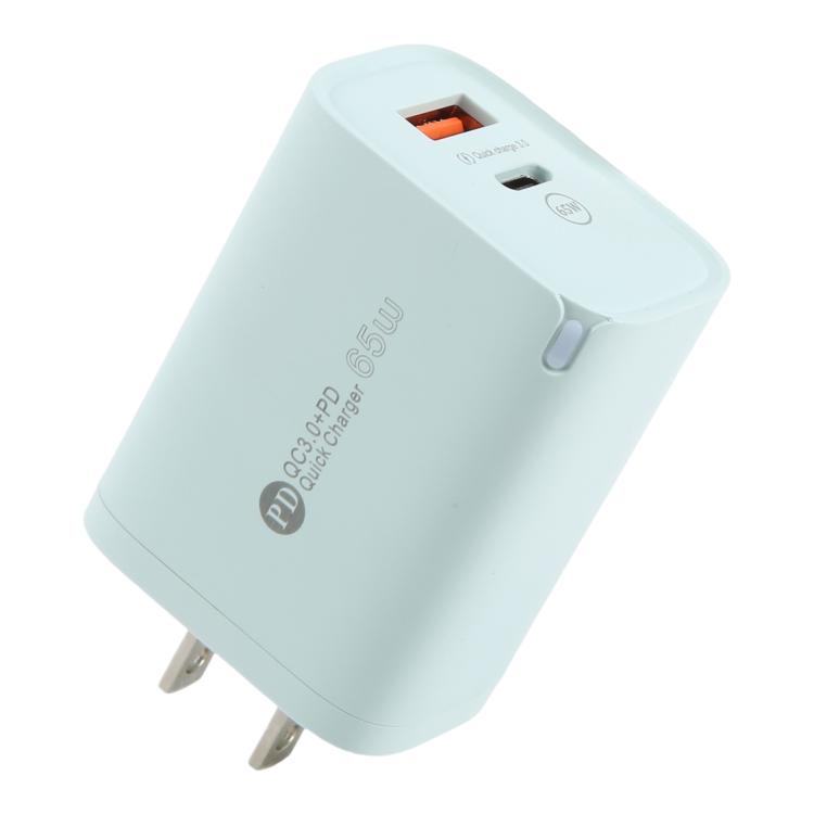 AR-PD12 65W QC3.0 USB 與 USB-C / Type-C PD 快速充電器，美規插頭，美規插頭