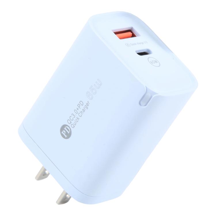AR-PD12 65W QC3.0 USB 與 USB-C / Type-C PD 快速充電器，美規插頭，美規插頭