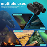NVG07S 戶外 4K 1.39 吋 OLED 圓形螢幕單筒頭戴式紅外線夜視裝置