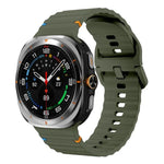 Kalebol Wave-stitched Silicone Strap, For Samsung Galaxy Watch Ultra 47mm / Ultra 2025