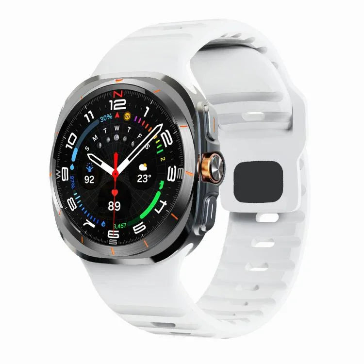 Kalebol 波浪反扣矽膠錶帶，適用於 Samsung Galaxy Watch Ultra 47mm / Ultra 2025