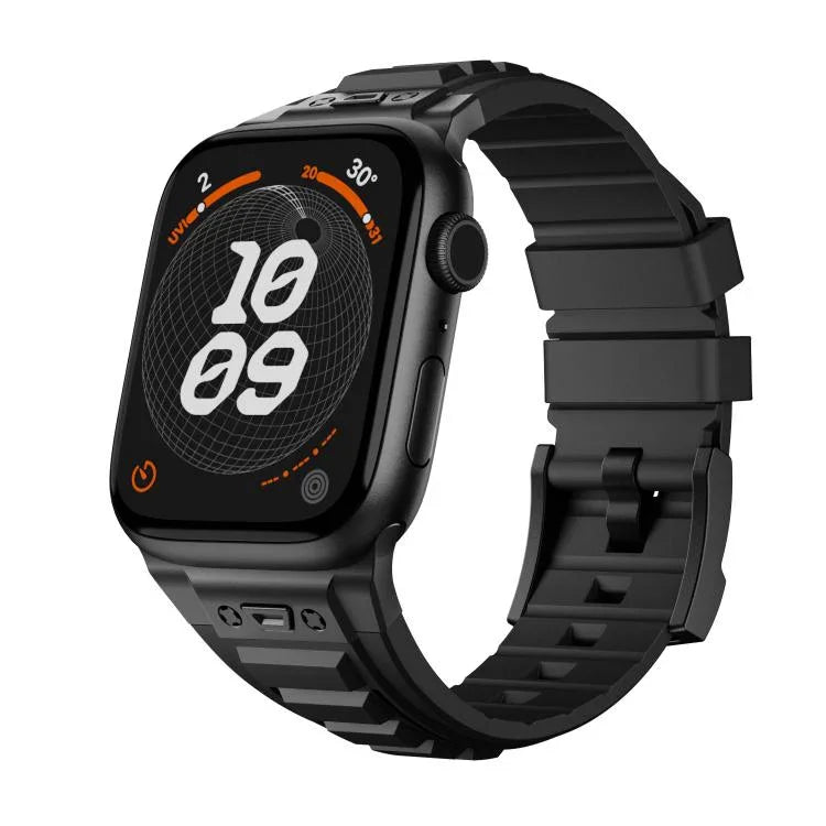 Kalebol 高彈性矽膠護甲錶帶，適用於 Apple Watch 46mm / 49mm / 45mm / 44mm