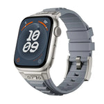 Kalebol 高彈性矽膠護甲錶帶，適用於 Apple Watch 46mm / 49mm / 45mm / 44mm