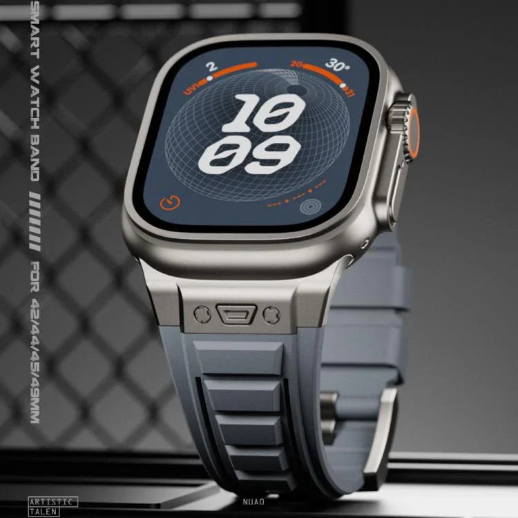 Kalebol 高彈性矽膠護甲錶帶，適用於 Apple Watch 46mm / 49mm / 45mm / 44mm