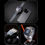 Kalebol 高彈性矽膠護甲錶帶，適用於 Apple Watch 46mm / 49mm / 45mm / 44mm