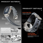Kalebol 高彈性矽膠護甲錶帶，適用於 Apple Watch 46mm / 49mm / 45mm / 44mm