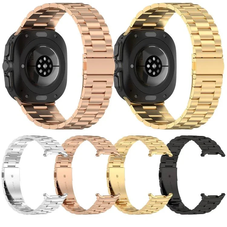 Kalebol 三珠鋼錶帶，適用於 Samsung Galaxy Watch Ultra 47mm / Ultra 2025