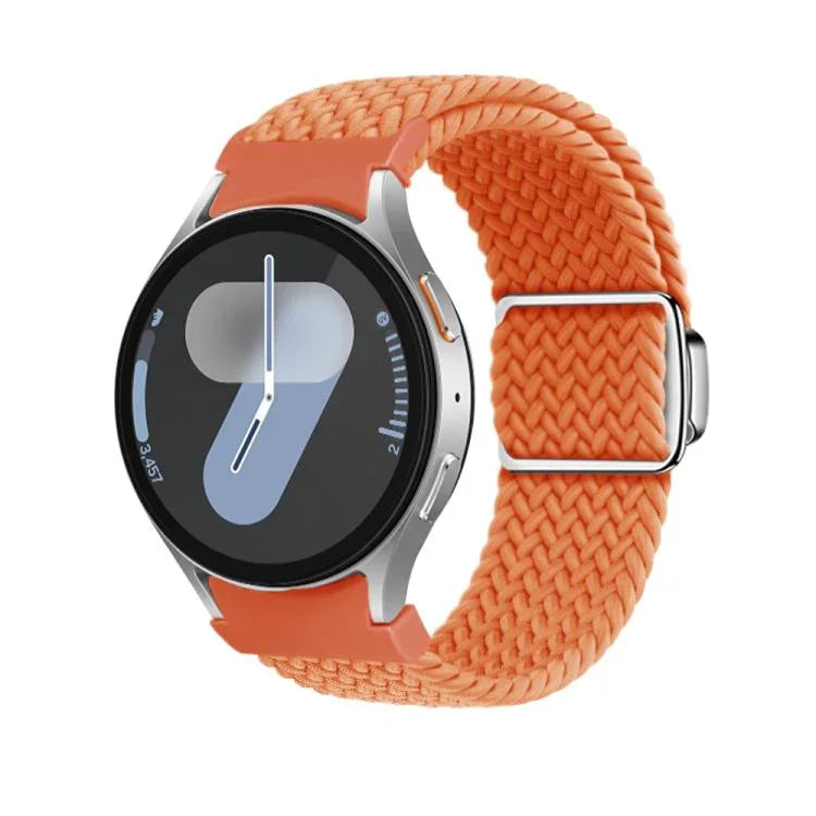 Kalebol 按鈕編織環磁扣錶帶，適用於 Samsung Galaxy Watch 5 Pro / 6 / 7