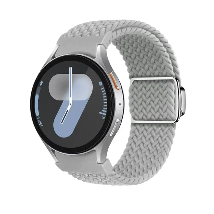 Kalebol Button Braided Loop Magnetic Buckle Watch Band, For Samsung Galaxy Watch 5 Pro / 6 / 7