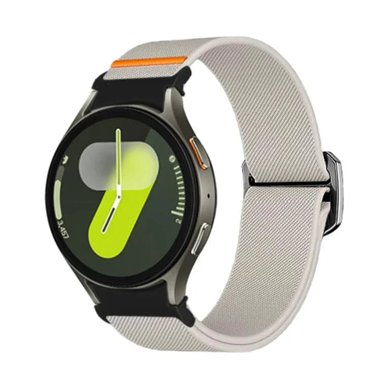 Kalebol Button Elastic Nylon Watch Band, For Samsung Galaxy Watch 5 Pro / 6 / 7