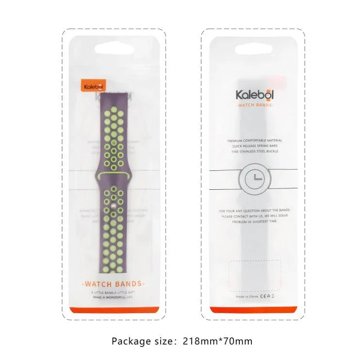 Kalebol Metal Pin Buckle Silicone Watch Band, For Samsung Galaxy Watch 7 / 6 / 5 / 4