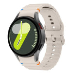 Kalebol Wave Stitching Silicone Watch Band, For Samsung Galaxy Watch 7  / 6 / 5 / 4