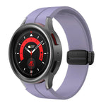 Kalebol 凹面折疊磁扣矽膠錶帶，適用於 Samsung Galaxy Watch7 / 6 / 5
