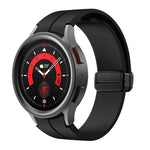 Kalebol 凹面折疊磁扣矽膠錶帶，適用於 Samsung Galaxy Watch7 / 6 / 5