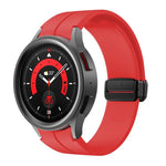Kalebol 凹面折疊磁扣矽膠錶帶，適用於 Samsung Galaxy Watch7 / 6 / 5