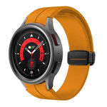 Kalebol 凹面折疊磁扣矽膠錶帶，適用於 Samsung Galaxy Watch7 / 6 / 5