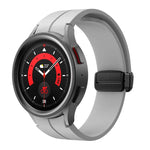 Kalebol 凹面折疊磁扣矽膠錶帶，適用於 Samsung Galaxy Watch7 / 6 / 5
