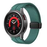Kalebol 凹面折疊磁扣矽膠錶帶，適用於 Samsung Galaxy Watch7 / 6 / 5