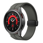 Kalebol 凹面折疊磁扣矽膠錶帶，適用於 Samsung Galaxy Watch7 / 6 / 5