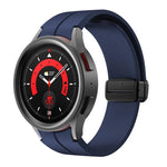 Kalebol 凹面折疊磁扣矽膠錶帶，適用於 Samsung Galaxy Watch7 / 6 / 5