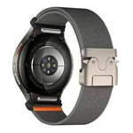 按鈕連接傘扣彈性尼龍錶帶，適用於 Samsung Galaxy Watch 7 / 6 / 5 / 4