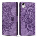 Mandala Embossed Retro Frosted Leather Phone Case, For iPhone XR, For iPhone XS Max, For iPhone 7 Plus / 8 Plus