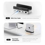 ORICO VSP10 迷你擴充桌面儲存多功能支架，適用於 Mac Mini 2024，512GB、1TB、2TB、4TB