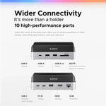 ORICO VSP10 迷你擴充桌面儲存多功能支架，適用於 Mac Mini 2024，512GB、1TB、2TB、4TB