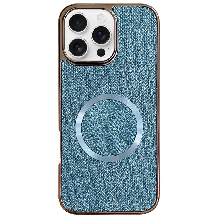 電鍍 PC 閃粉紋理 MagSafe 手機殼，適用於 iPhone 17 Pro Max、iPhone 17 Pro、iPhone 16 Pro Max、iPhone 16 Pro、iPhone 16 Plus、iPhone 16、iPhone 15 Pro Max、iPhone 15 Pro