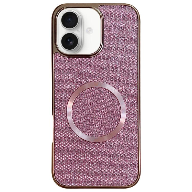 電鍍 PC 閃粉紋理 MagSafe 手機殼，適用於 iPhone 17 Pro Max、iPhone 17 Pro、iPhone 16 Pro Max、iPhone 16 Pro、iPhone 16 Plus、iPhone 16、iPhone 15 Pro Max、iPhone 15 Pro