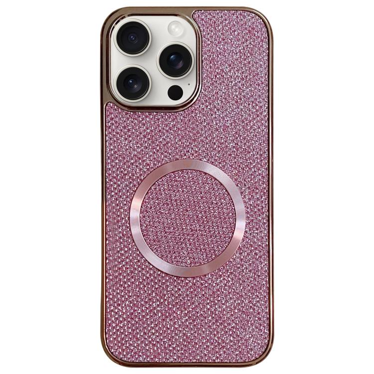 電鍍 PC 閃粉紋理 MagSafe 手機殼，適用於 iPhone 17 Pro Max、iPhone 17 Pro、iPhone 16 Pro Max、iPhone 16 Pro、iPhone 16 Plus、iPhone 16、iPhone 15 Pro Max、iPhone 15 Pro