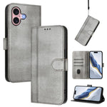 線條拼接扣環復古皮革手機殼，適用於 iPhone 16 Pro、iPhone 16 Plus、iPhone 16、iPhone 15 Pro Max、iPhone 15 Pro、iPhone 15 Plus
