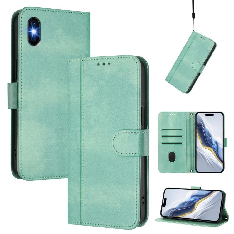 線條拼接扣環復古皮革手機殼，適用於 iPhone 11 Pro Max，適用於 iPhone 11，適用於 iPhone 11 Pro，適用於 iPhone X / XS，適用於 iPhone XR，適用於 iPhone XS Max